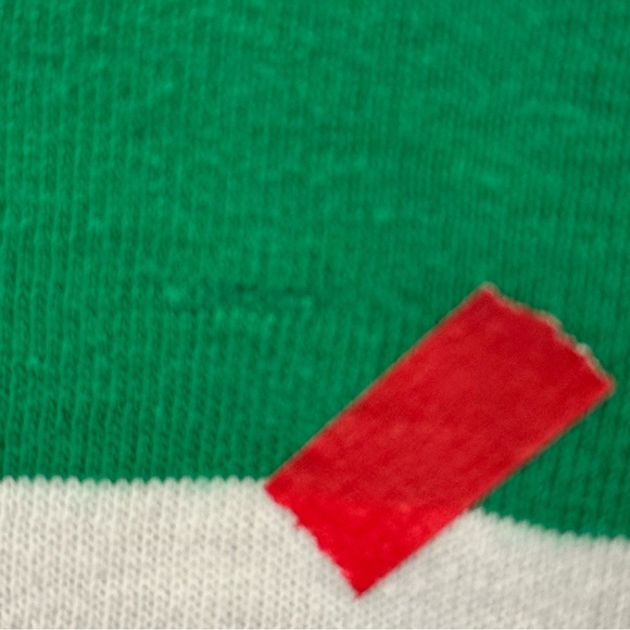 NWT Suzie Kondi Psaras Striped Tee in Green and White Stripe Sz XL - Picture 12 of 12